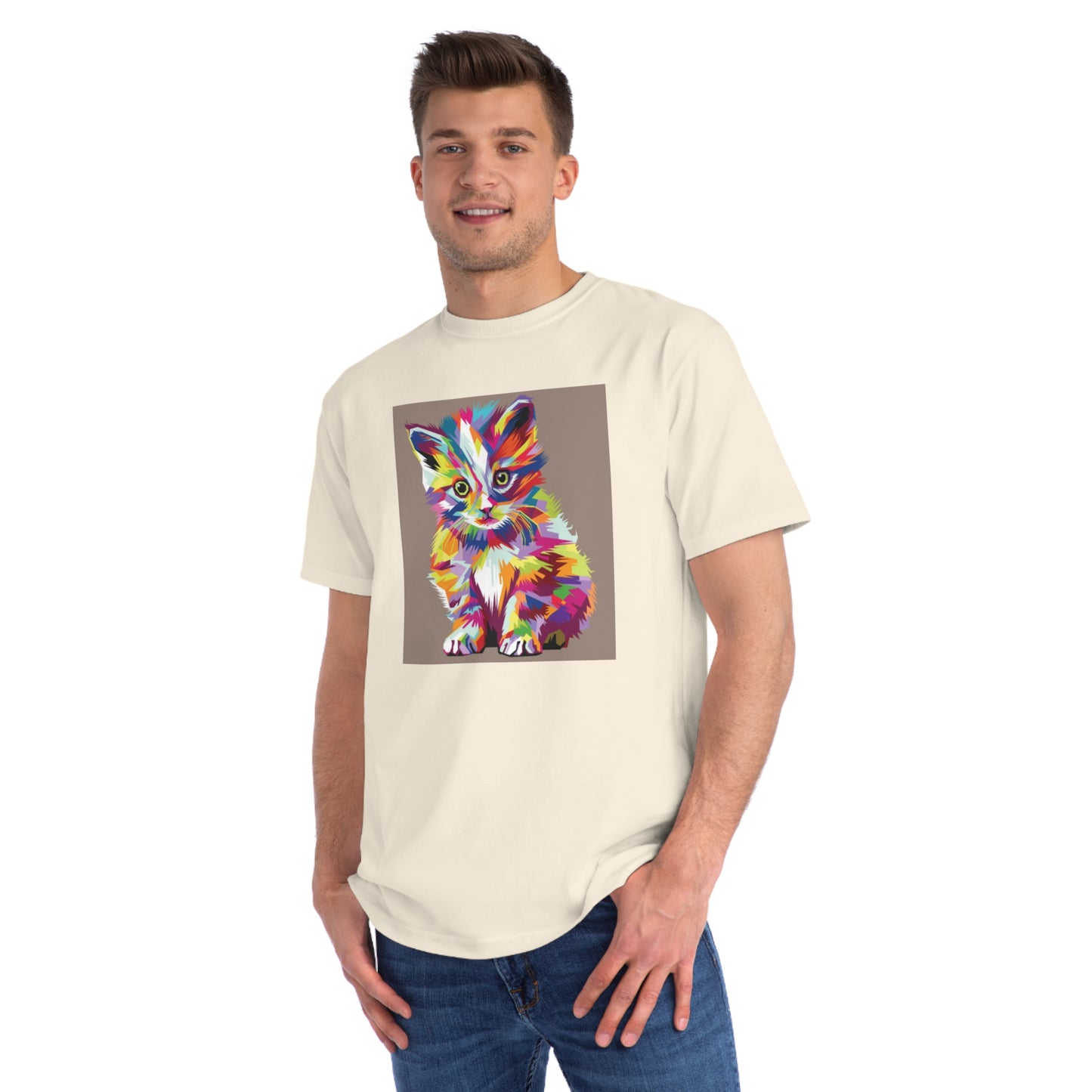 Color Pop Kitten Organic T-Shirt | Organic-Limited