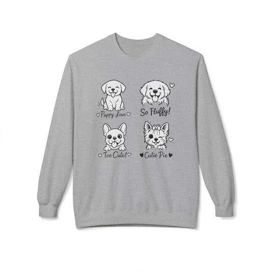 Puppy Mood Icons Graphic Sweatshirt | Eco-Limited