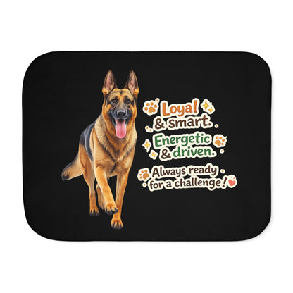 German Shepherd Character Statement Blanket | Eco-Limited