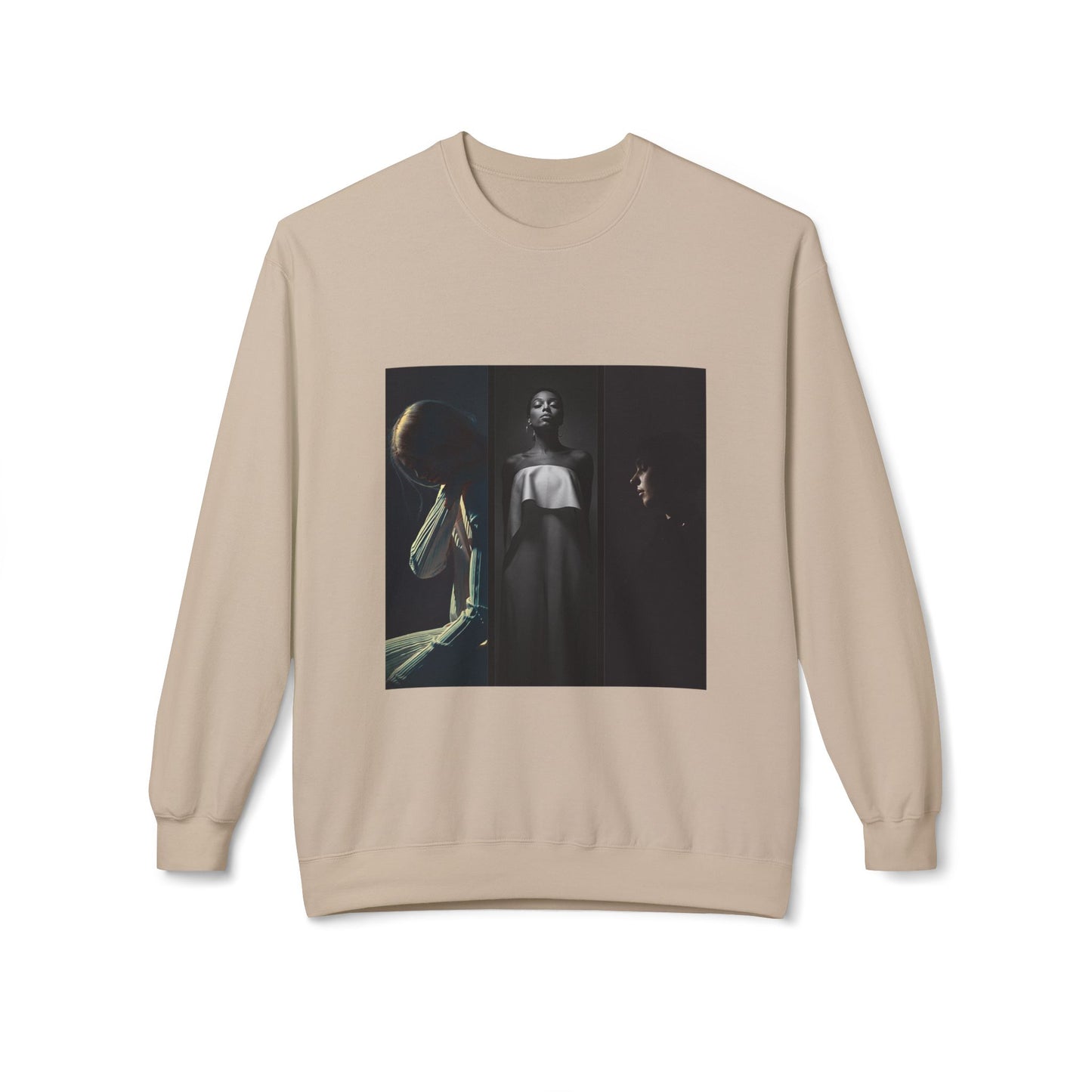 Moody Portrait Triptych Graphic Sweatshirt | Eco-Limited