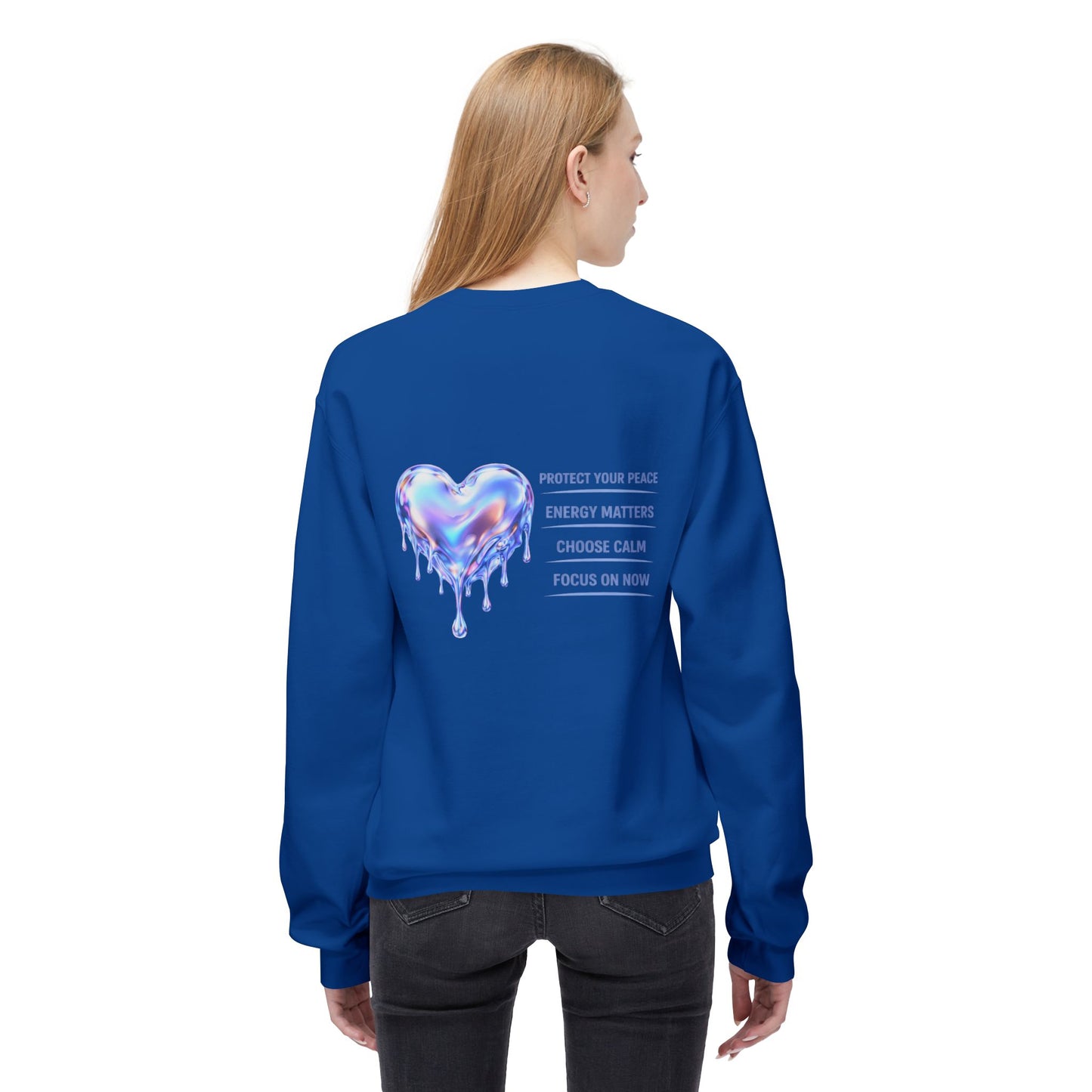 Protect Your Peace Heart Sweatshirt | Eco-Limited