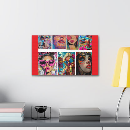 Pop Art Muse Canvas | Statement Wall Art