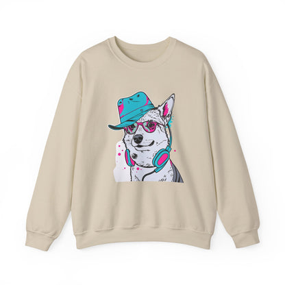 Urban DJ Dog Art Sweater | Eco-Limited