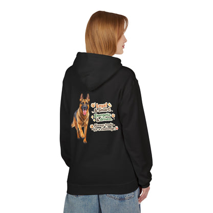German Shepherd Character Hoodie | Eco-Limited