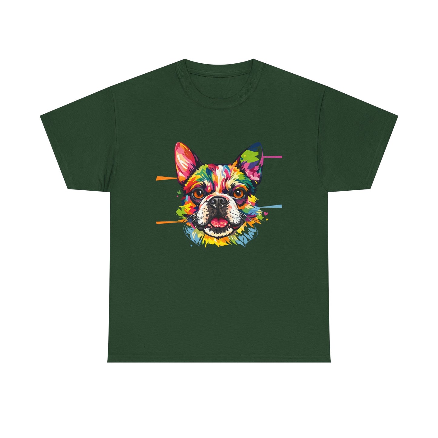 Colorful French Bulldog Art T-Shirt | Eco-Limited