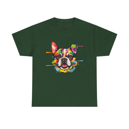 Colorful French Bulldog Art T-Shirt | Eco-Limited