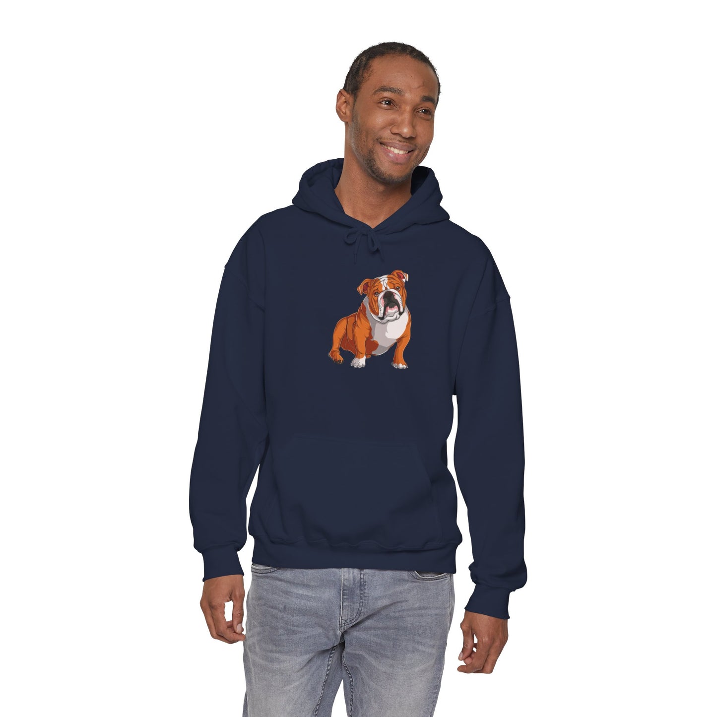 Cute English Bulldog Graphic Hoodie|Eco-Friendly - Limited