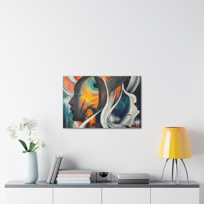 Abstract Expression Portrait Canvas | Eco-Limited