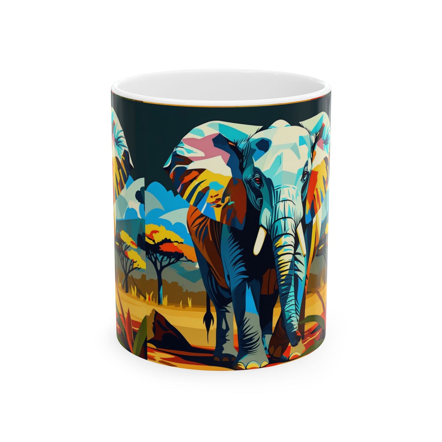 Vibrant Safari Art Coffee Cup (11oz & 15oz)