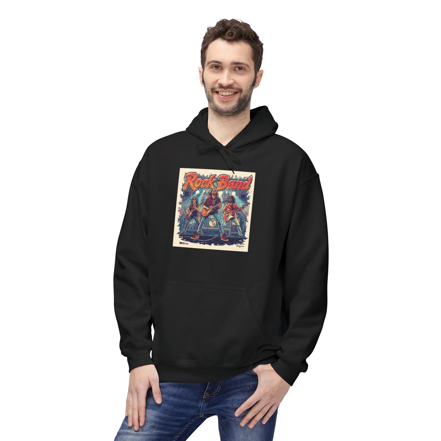 Retro Rock Band Vintage Poster Hoodie|Eco-Friendly - Limited