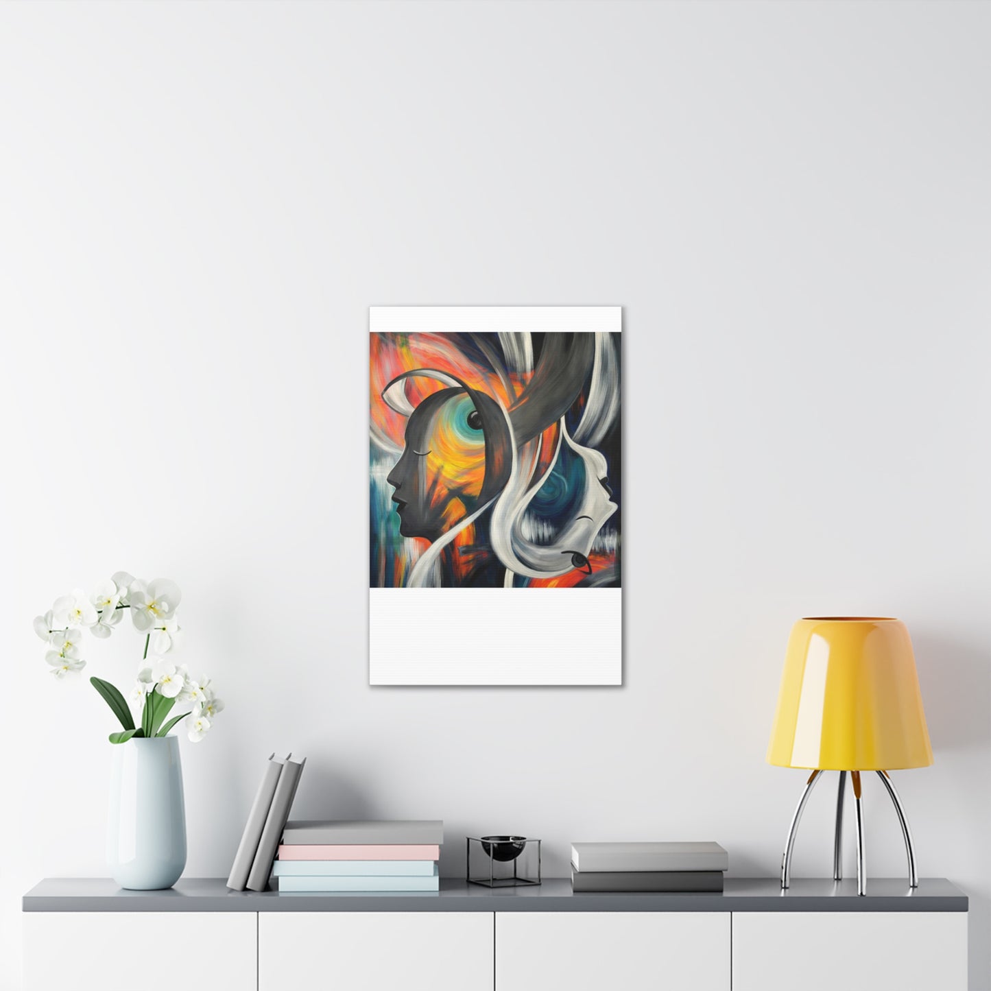 Abstract Expression Portrait Canvas | Eco-Limited