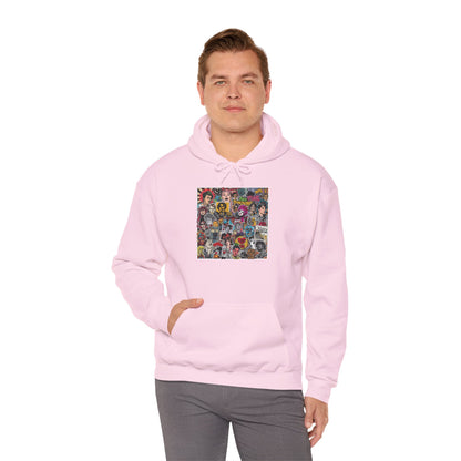 Rock Collage Street Art Hoodie | Eco-Limited
