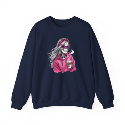 Coffee Rebel Skeleton Sweatshirt | Eco-Limited