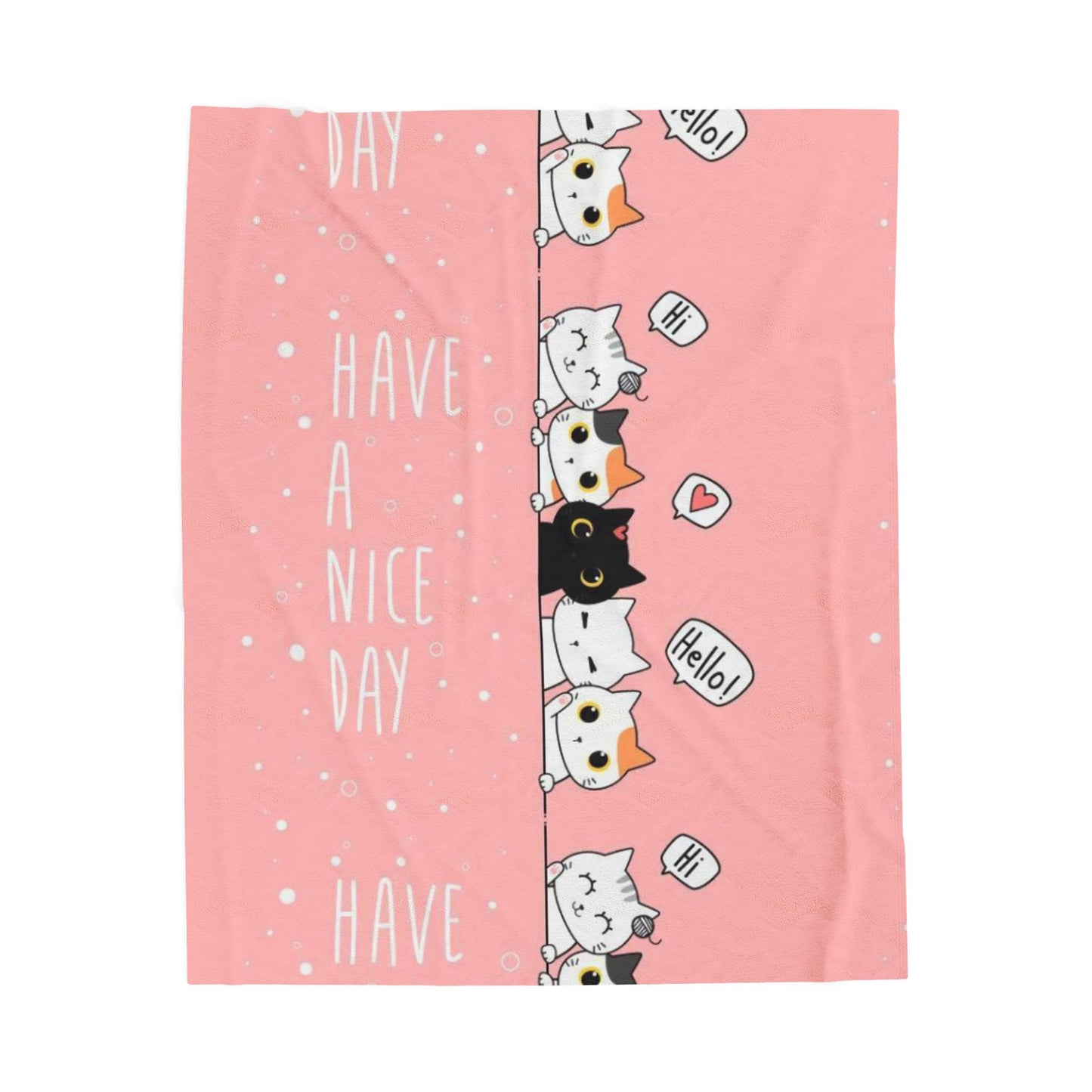 Cute Cats Velveteen Plush Blanket