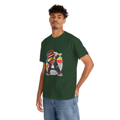 Thug Life Pug Front Graphic T-Shirt | Eco-Limited