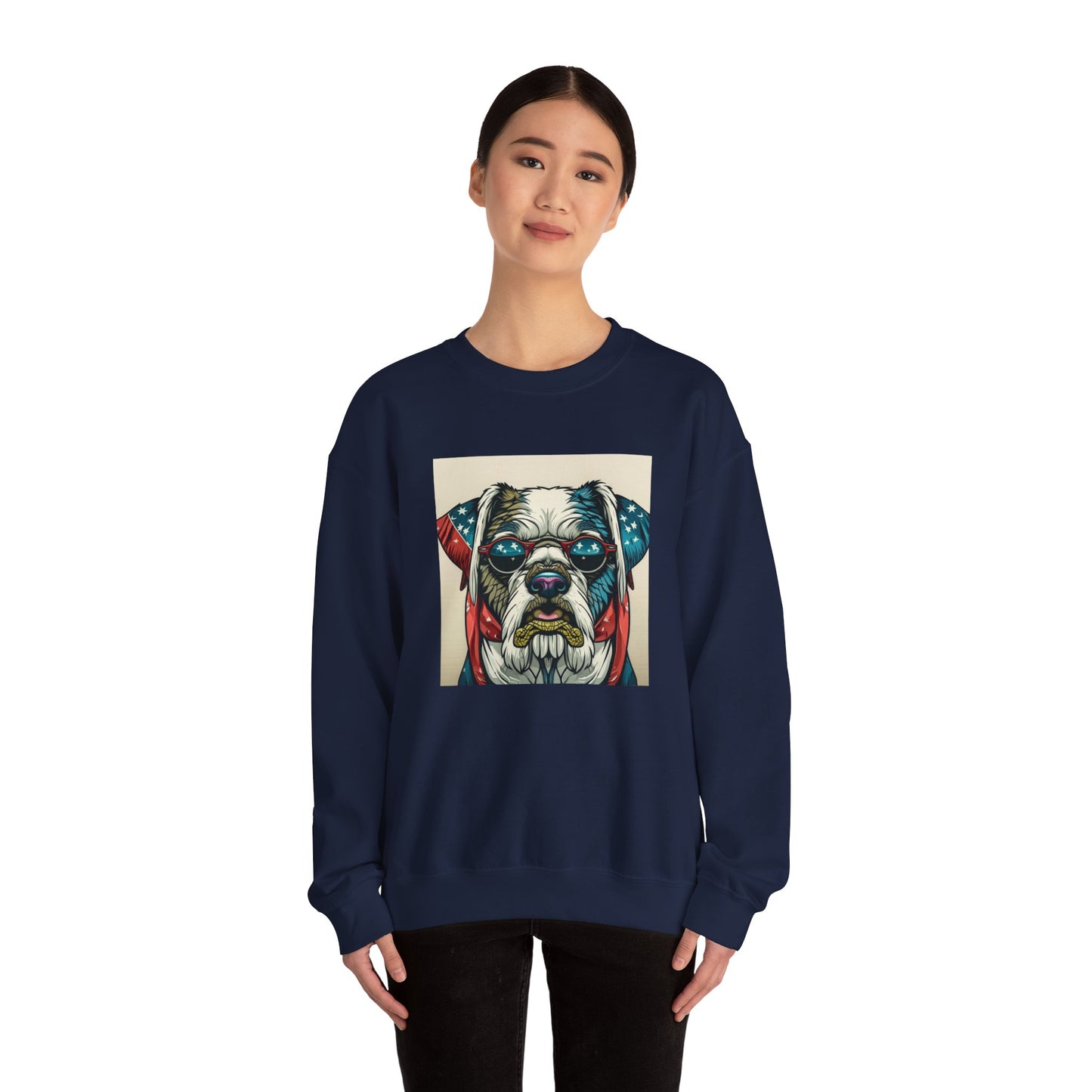 Patriot Dog Portrait Sweatshirt | Eco - Limited