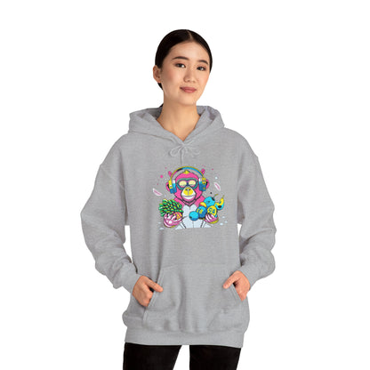 Neon Groove DJ Monkey Hoodie | Eco-Limited