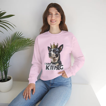 King Dog Crown Art Sweatshirt | Eco-Limited