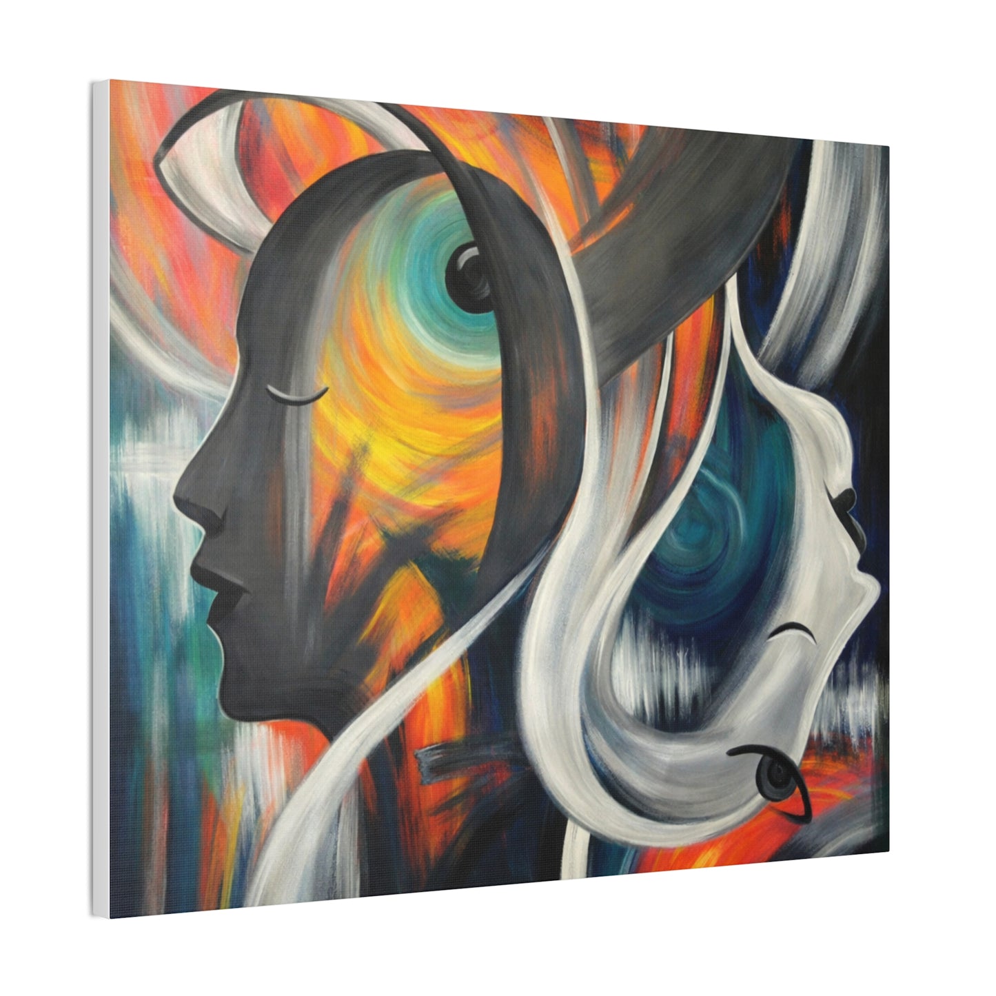 Abstract Expression Portrait Canvas | Eco-Limited