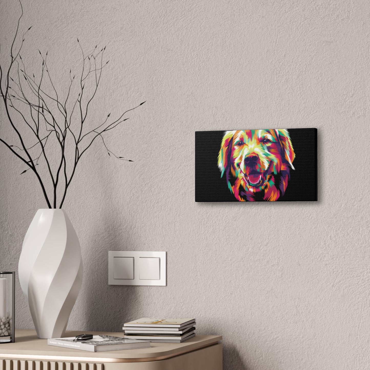 Color Burst Golden Smile Canvas | Eco-Limited
