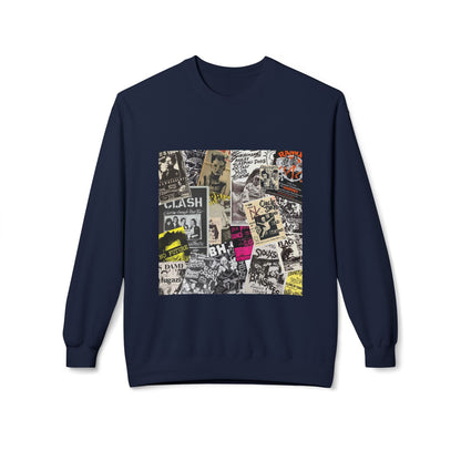 Punk Collage Art Graphic Sweatshirt | Eco-Limited