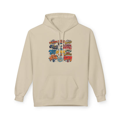 Retro Sticker Collage Graphic Hoodie|Eco-Friendly - Limited