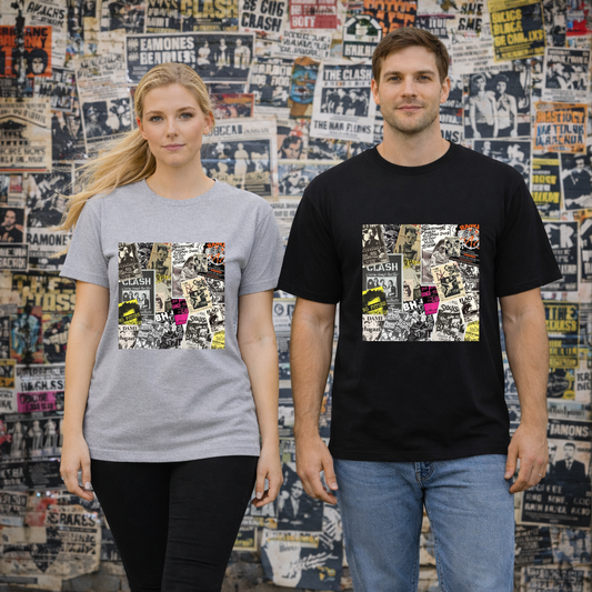Punk Collage Art Graphic T-Shirt | Eco-Limited