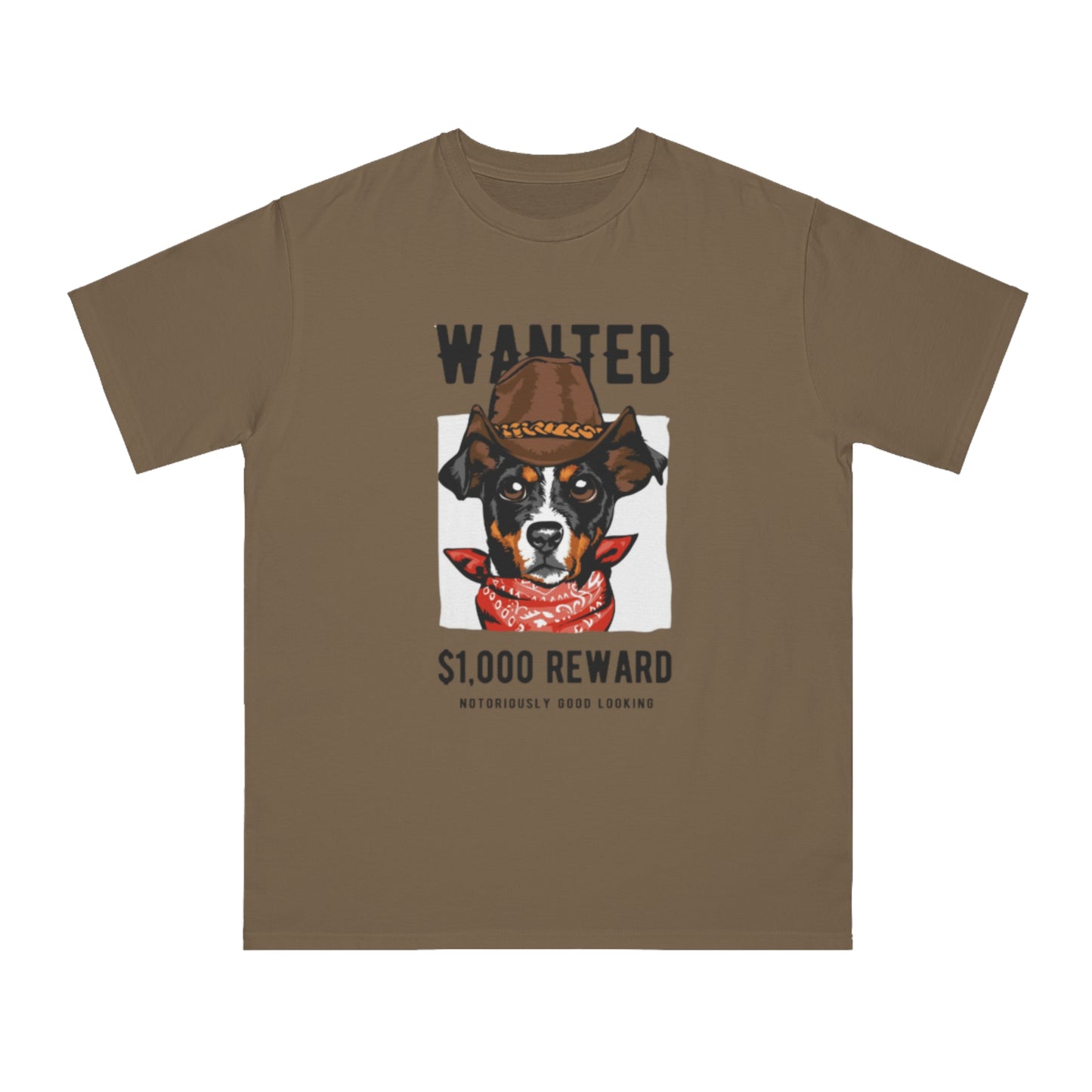 Organic Wanted Dog T-Shirt | Organic-Limited