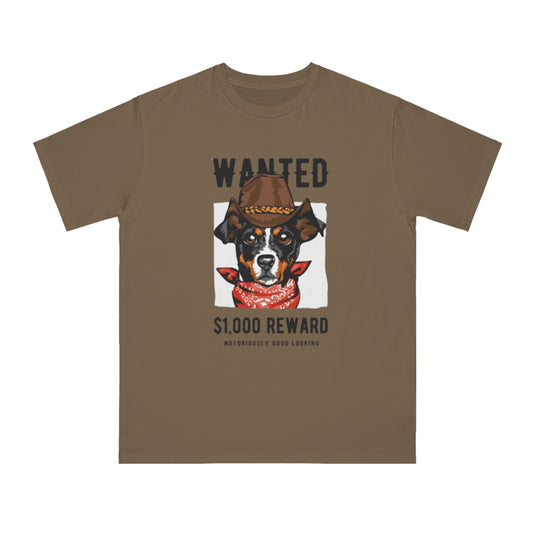 Organic Wanted Dog T-Shirt | Organic-Limited