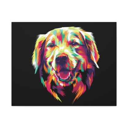 Color Burst Golden Smile Canvas | Eco-Limited