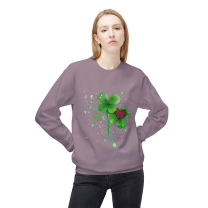 Lucky Love Clover Watercolor Sweatshirt | Eco-Limited