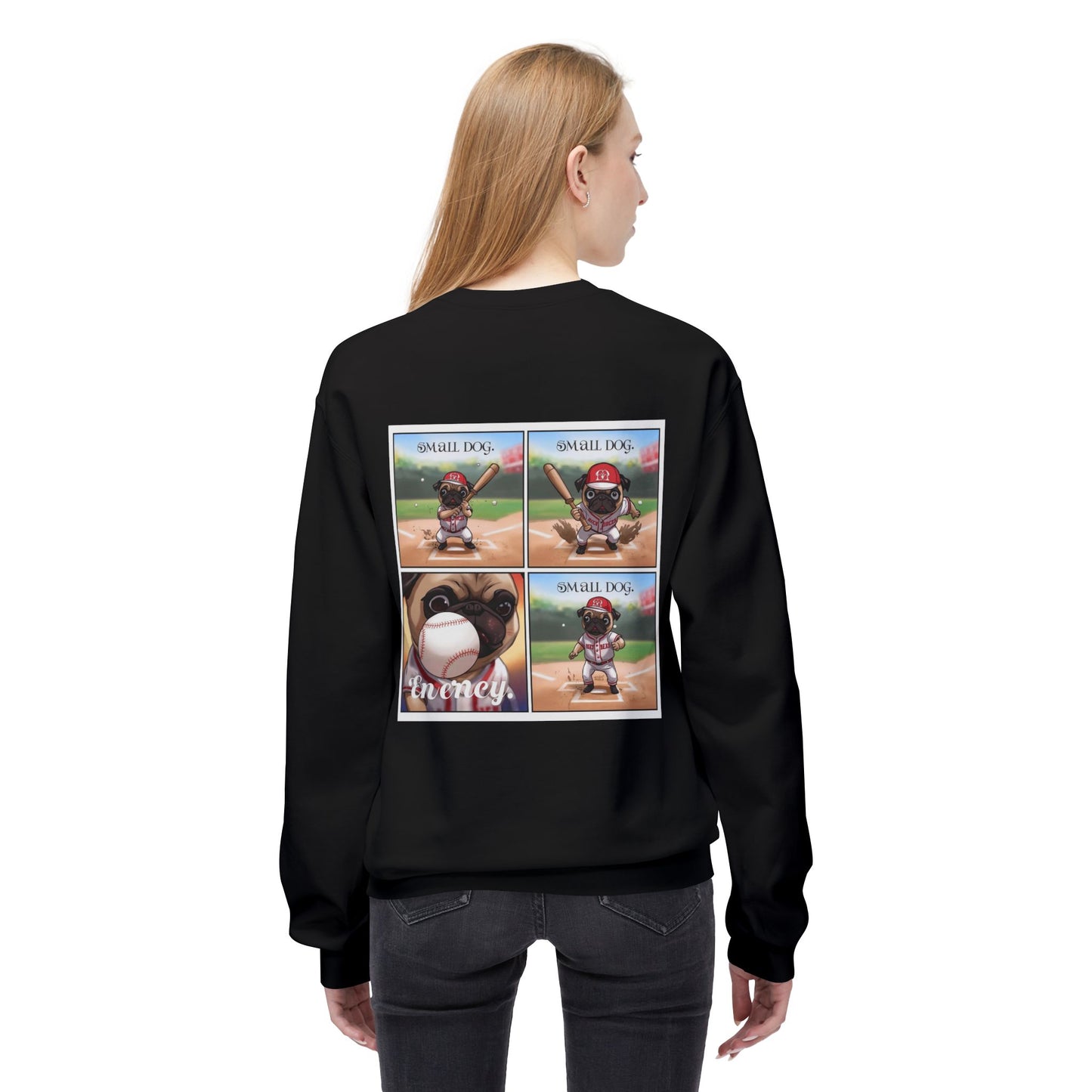 Small Dog Big Attitude Crewneck Sweatshirt | Eco-Limited