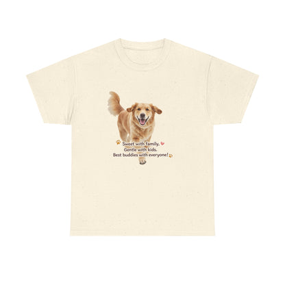 Golden Buddy Character T-Shirt | Eco-Limited