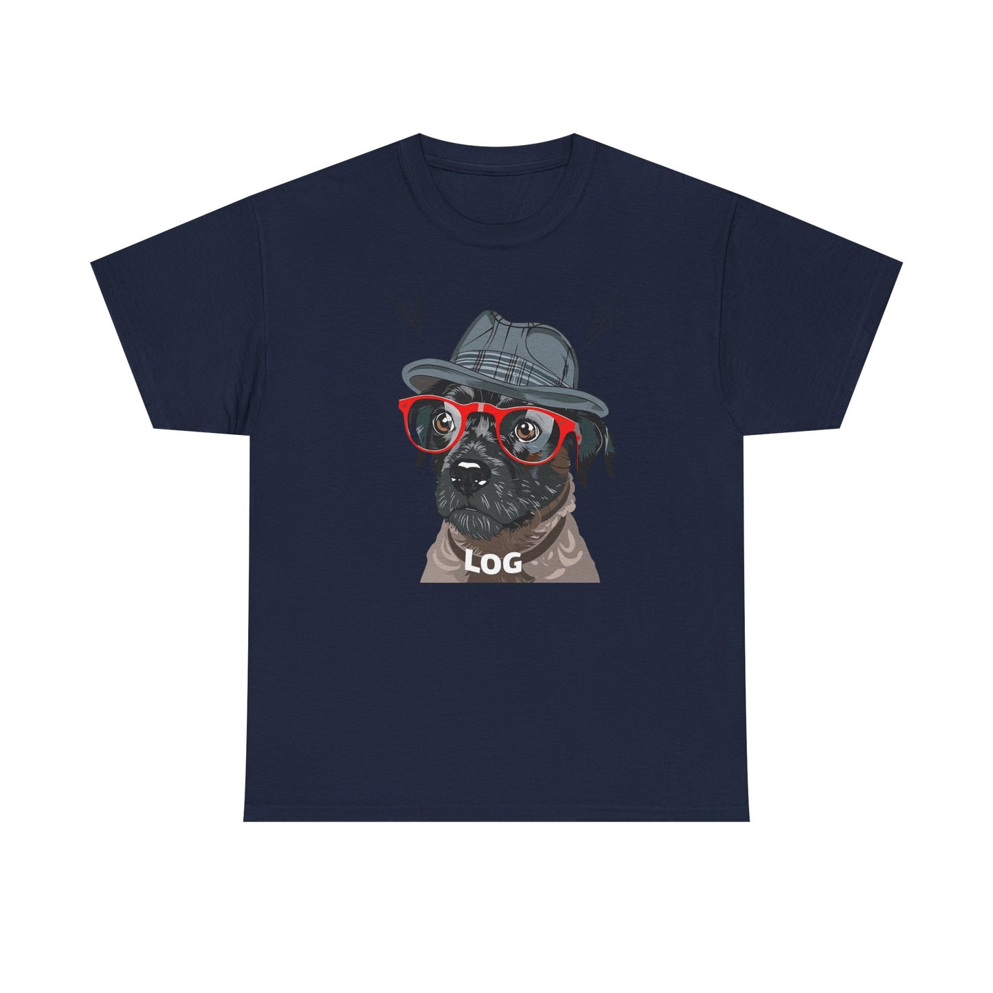 Hipster Dog Glasses T-Shirt | Eco-Limited