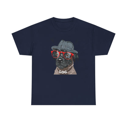 Hipster Dog Glasses T-Shirt | Eco-Limited