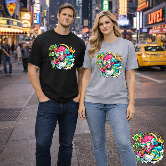 Neon Monkey Pop Art Graphic T Shirt | Eco - Limited