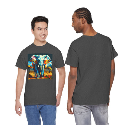 Colorful Elephant Art T-Shirt | Eco-Limited