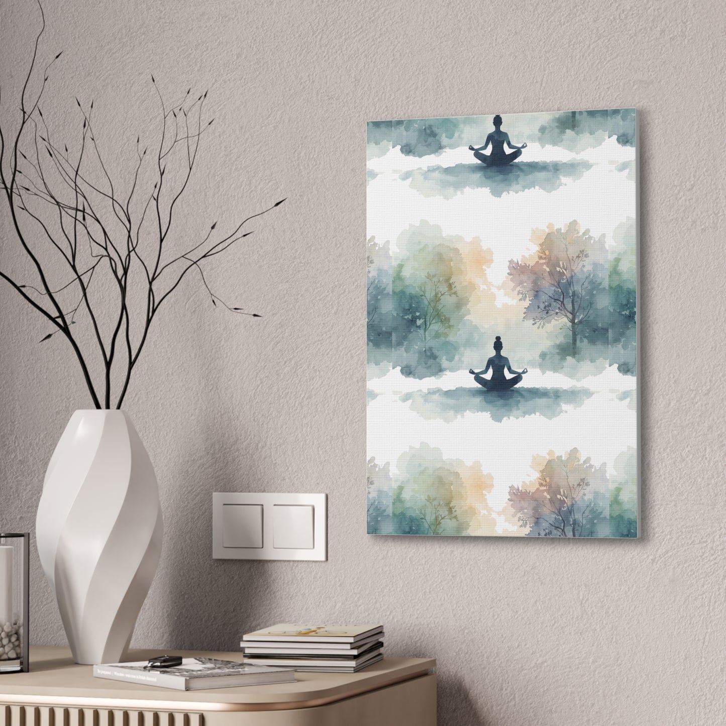 Peace Within Meditation Canvas Wall Art | Eco-Limited