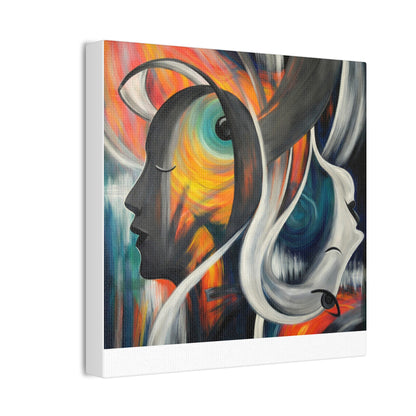 Abstract Expression Portrait Canvas | Eco-Limited