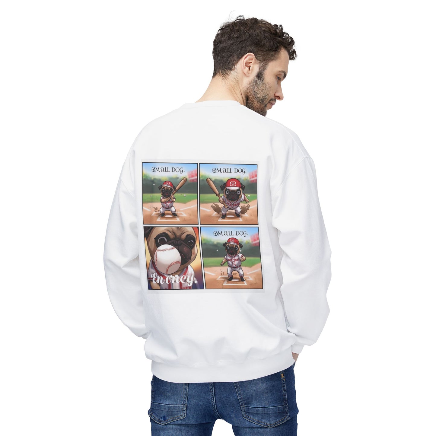 Small Dog Big Attitude Crewneck Sweatshirt | Eco-Limited