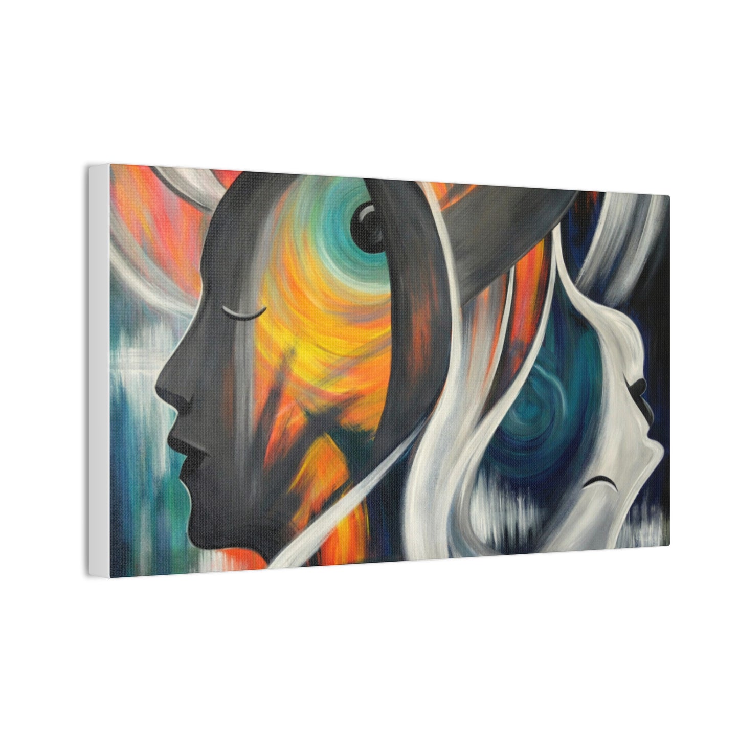 Abstract Expression Portrait Canvas | Eco-Limited
