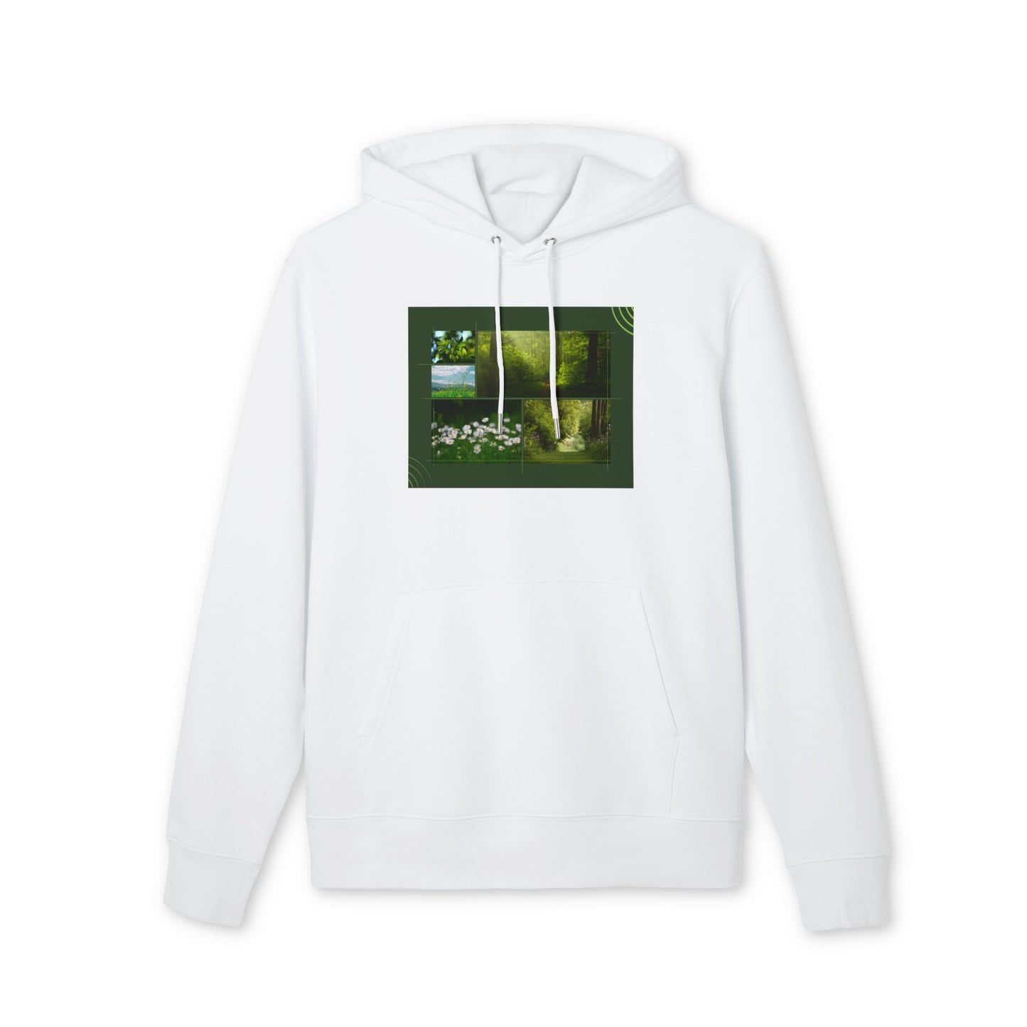 Organic Nature Grid Hoodie | Eco-Limited