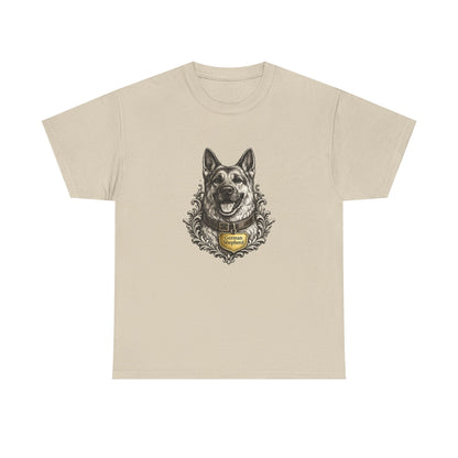 German Shepherd Ink Illustration T-Shirt | Eco-Limited