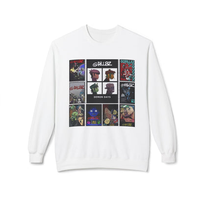 Gorillaz Album Art Collage Graphic Sweatshirt Music Inspired Streetwear