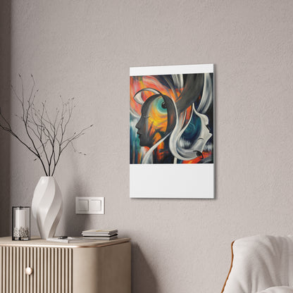 Abstract Expression Portrait Canvas | Eco-Limited