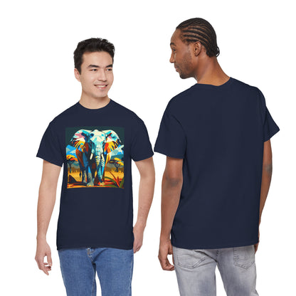 Colorful Elephant Art T-Shirt | Eco-Limited
