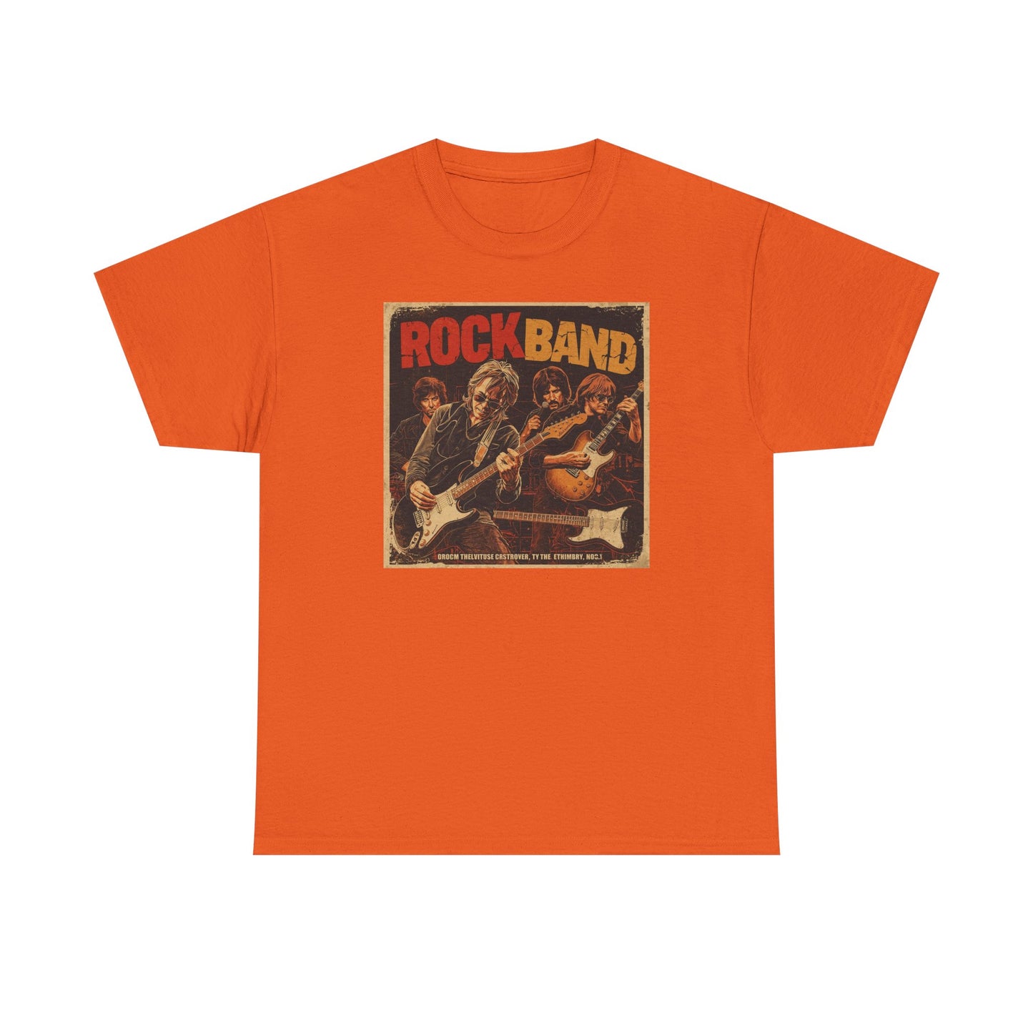 Rock Band Vintage Poster Art T-Shirt | Eco-Limited