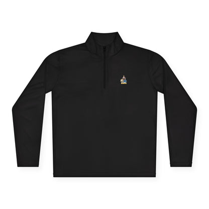 Party Hard Harder Pug Quarter Zip Pullover | Eco-Limited