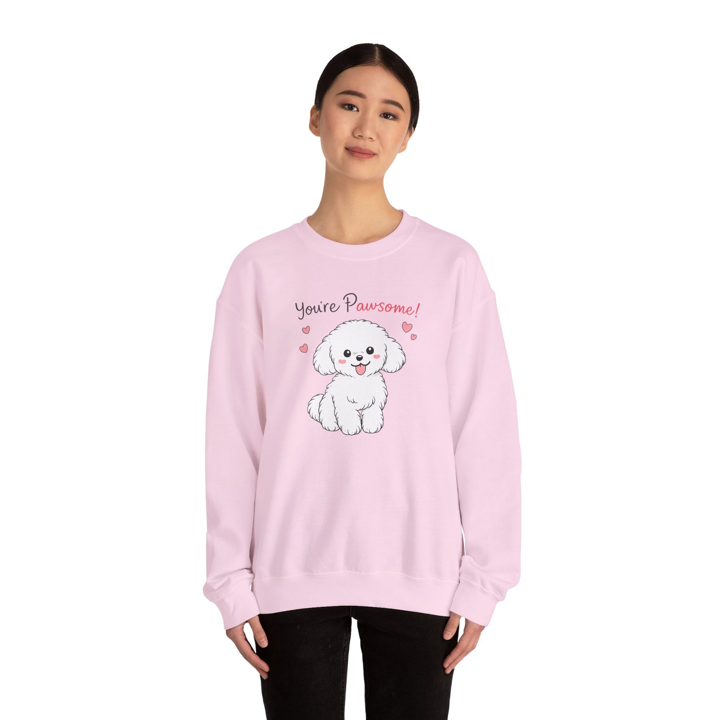 You're Awesome Puppy Graphic Sweater | Eco-Limited