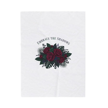Embrace the Shadows Floral Blanket | Eco-Limited